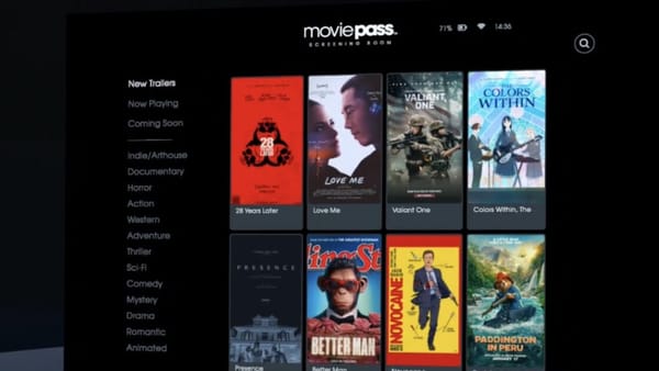 MoviePass Lança App de Trailers para Oculus Quest e Apple Vision Pro